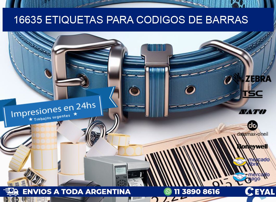 16635 ETIQUETAS PARA CODIGOS DE BARRAS