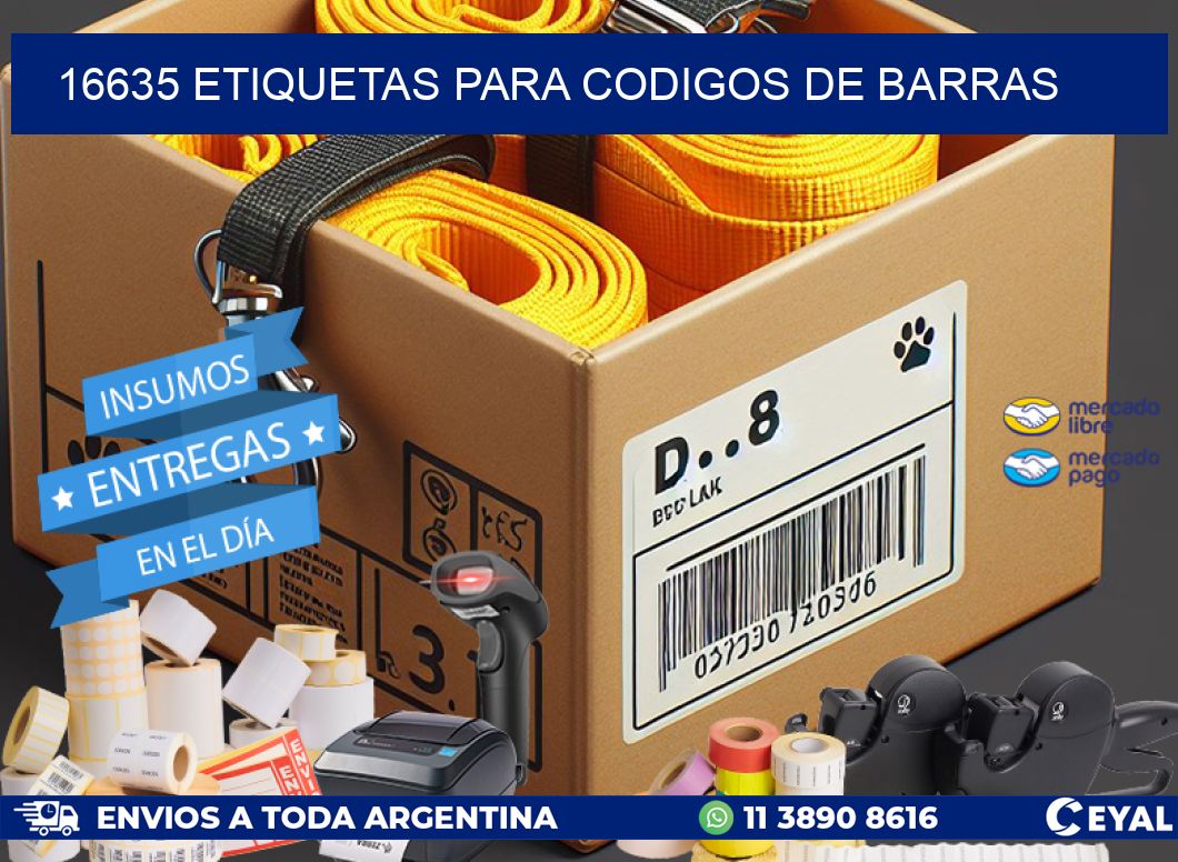 16635 ETIQUETAS PARA CODIGOS DE BARRAS