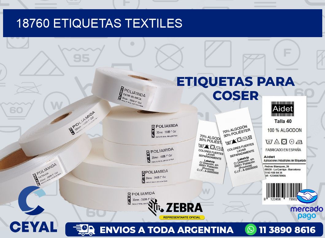 18760 ETIQUETAS TEXTILES
