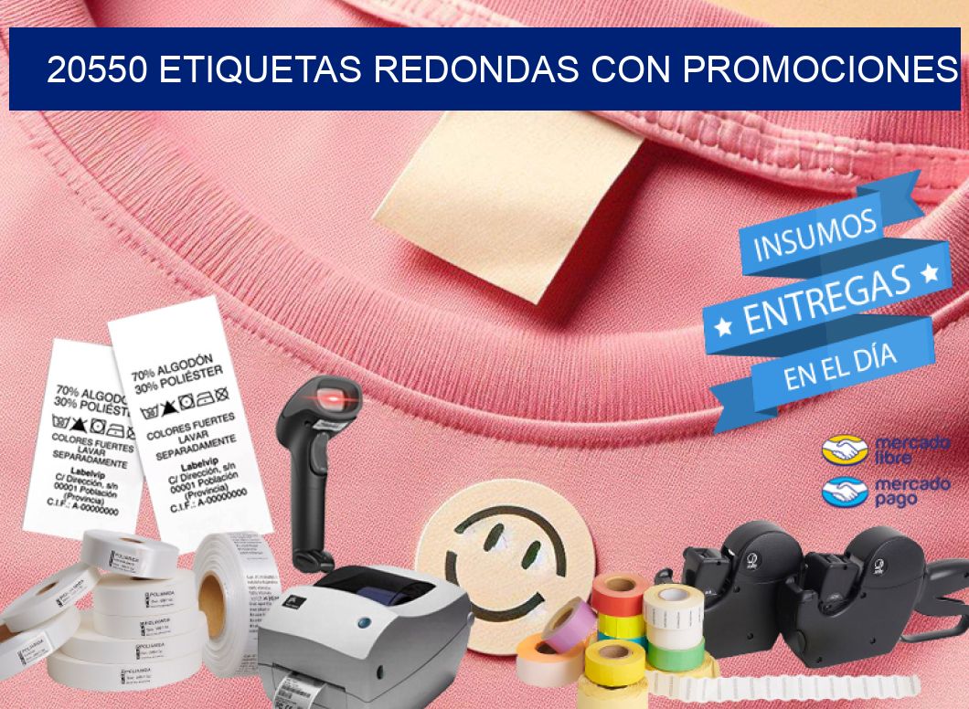 20550 ETIQUETAS REDONDAS CON PROMOCIONES