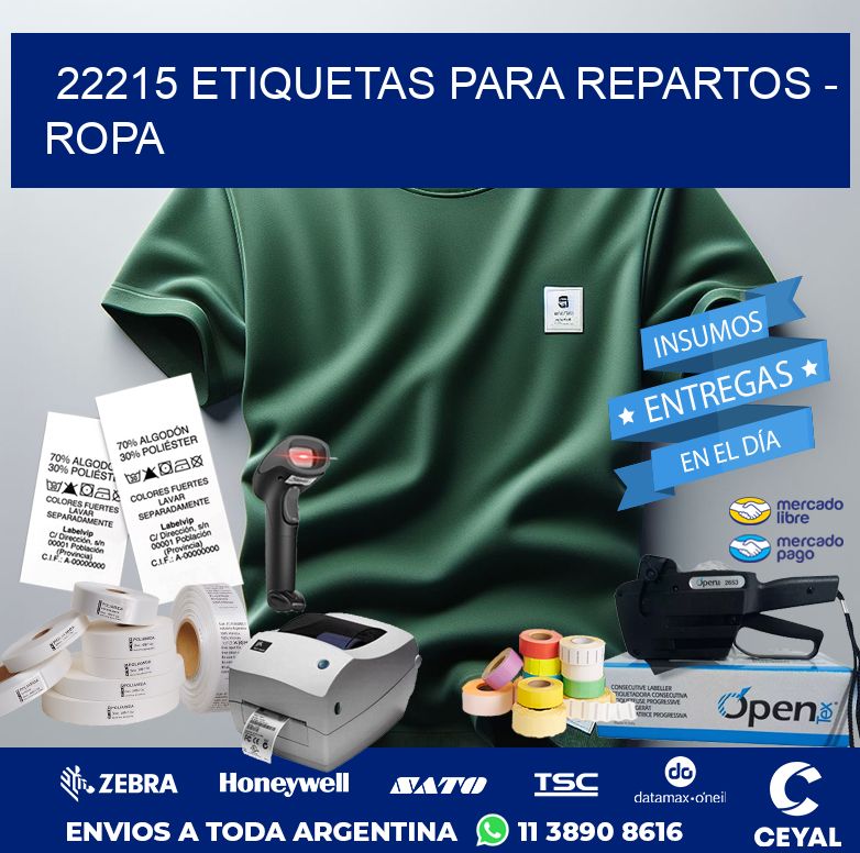 22215 ETIQUETAS PARA REPARTOS – ROPA