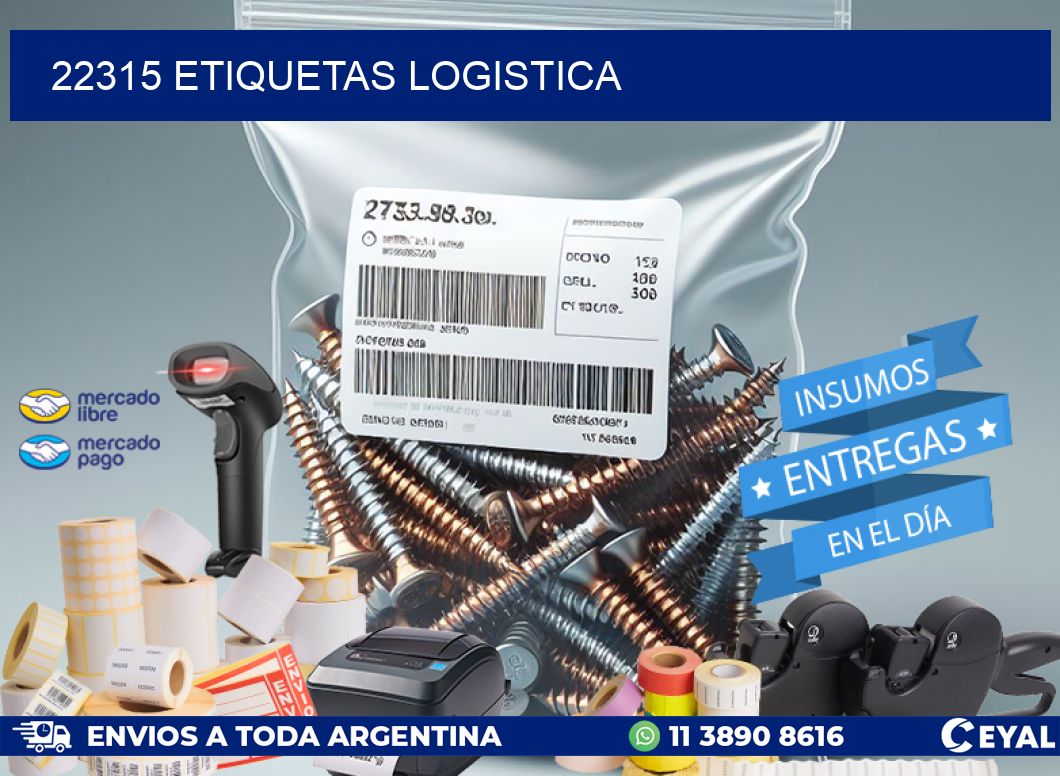 22315 etiquetas logistica