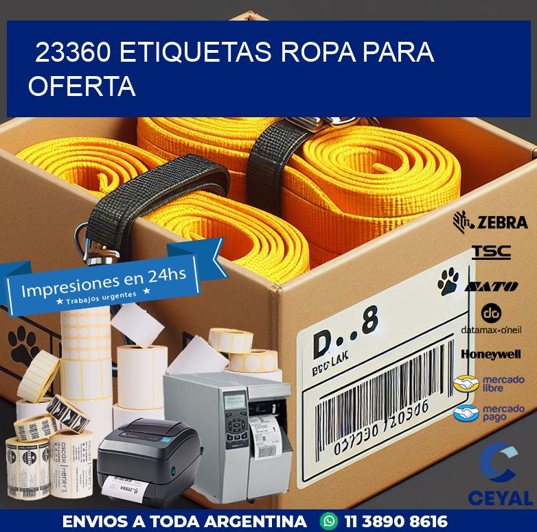 23360 ETIQUETAS ROPA PARA OFERTA