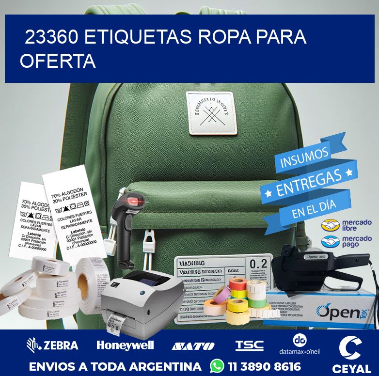 23360 ETIQUETAS ROPA PARA OFERTA