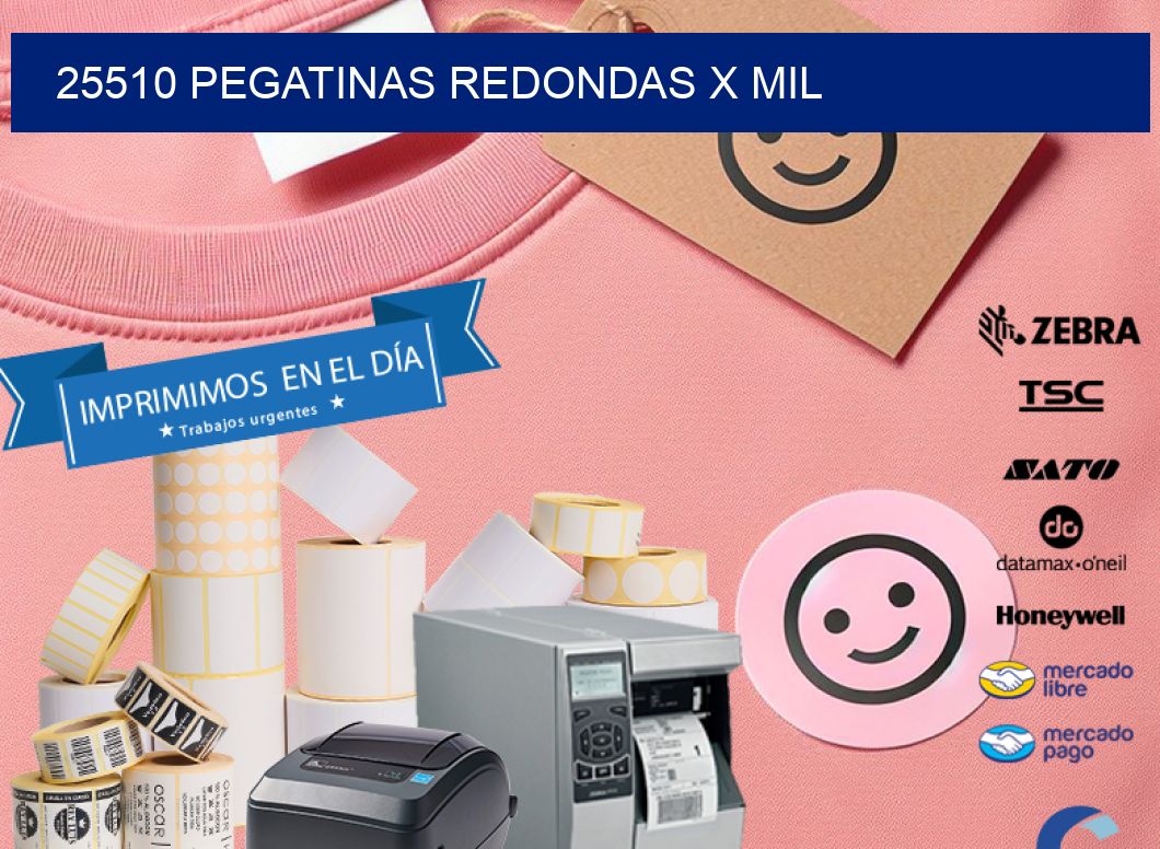 25510 PEGATINAS REDONDAS X MIL