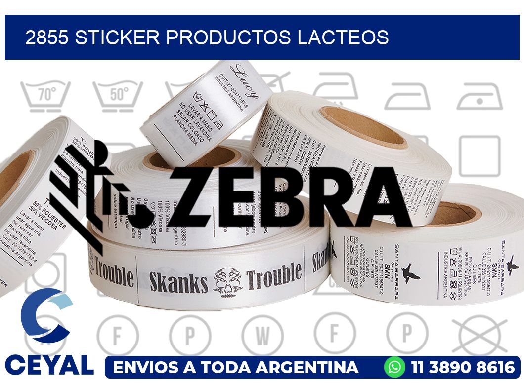 2855 STICKER PRODUCTOS LACTEOS