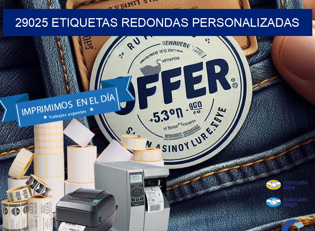 29025 ETIQUETAS REDONDAS PERSONALIZADAS