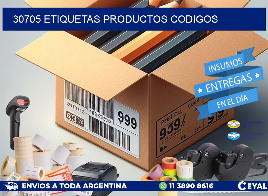 30705 Etiquetas productos codigos