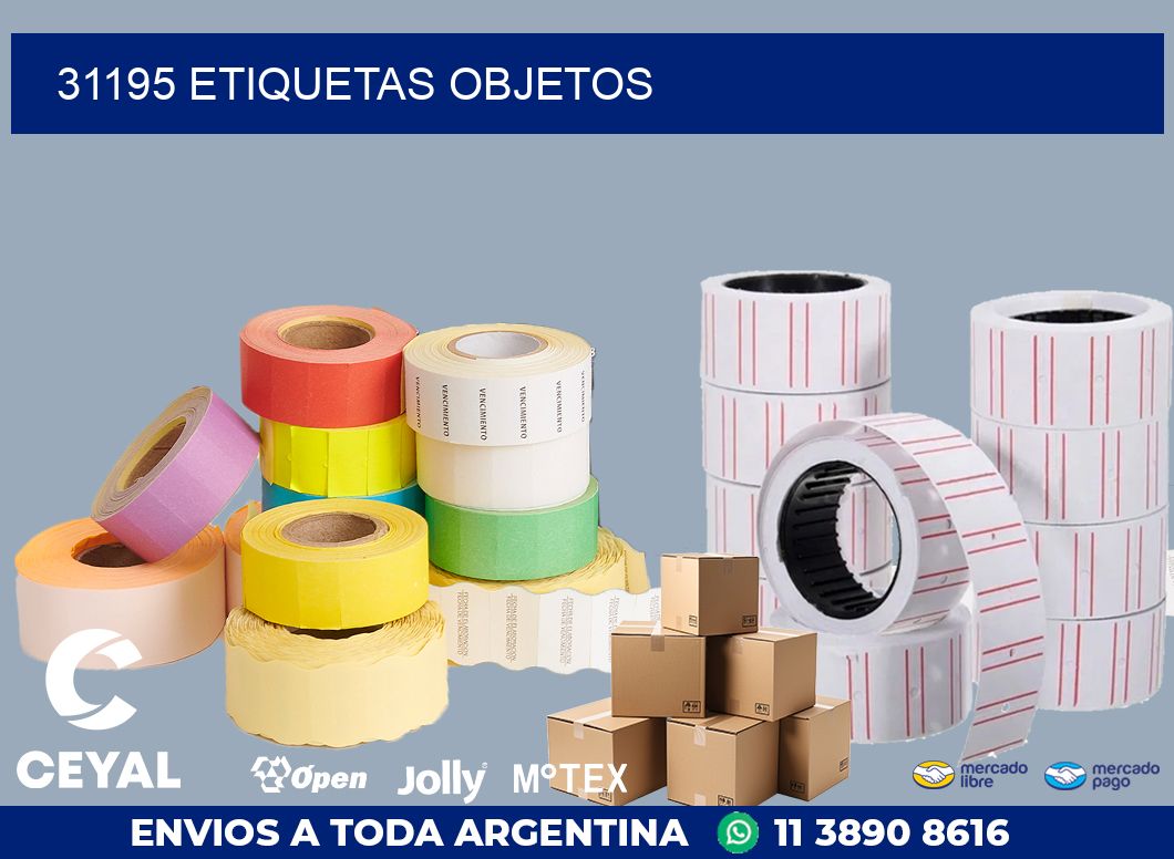 31195 etiquetas objetos