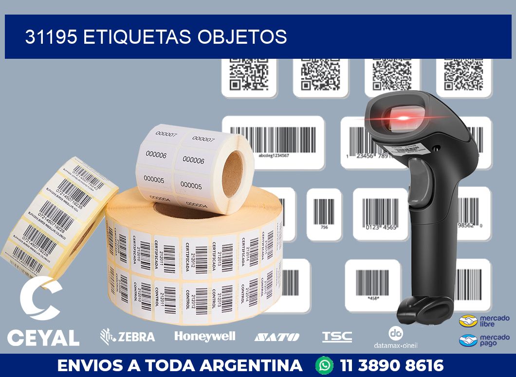 31195 etiquetas objetos