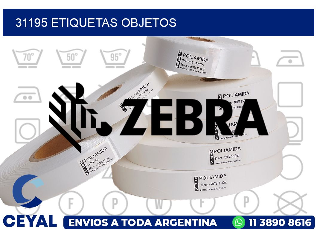 31195 etiquetas objetos