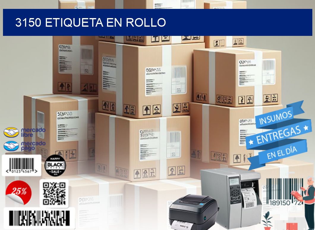 3150 Etiqueta en rollo