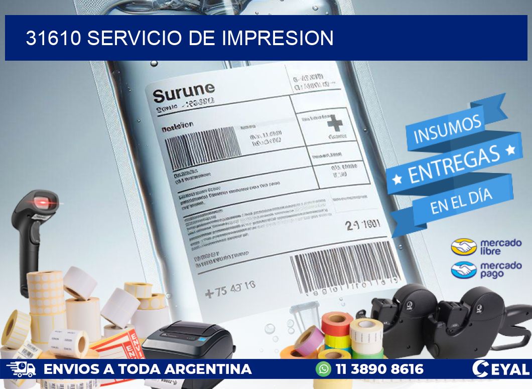 31610 SERVICIO DE IMPRESION