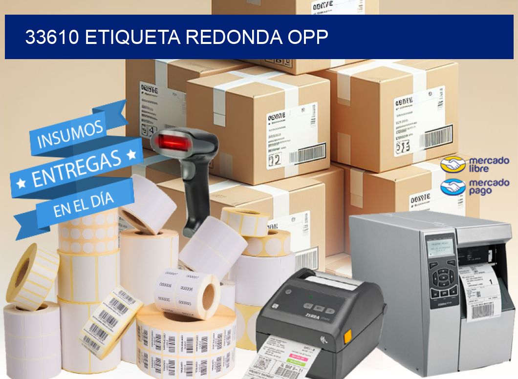 33610 ETIQUETA REDONDA OPP