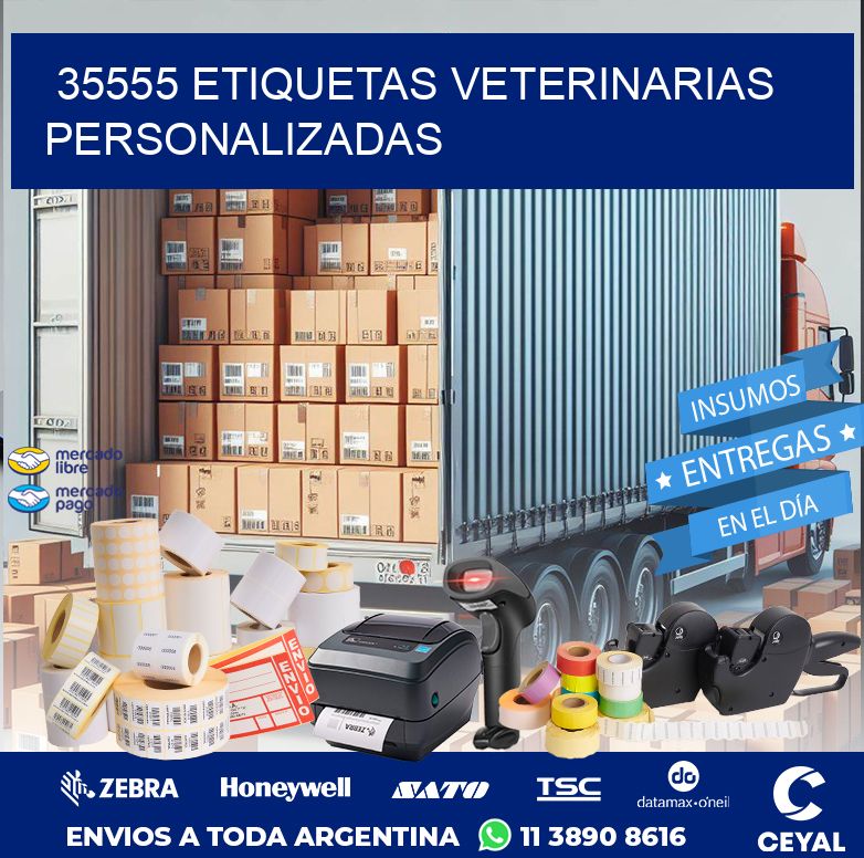 35555 ETIQUETAS VETERINARIAS PERSONALIZADAS