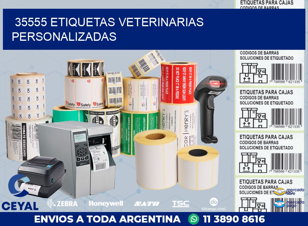 35555 ETIQUETAS VETERINARIAS PERSONALIZADAS