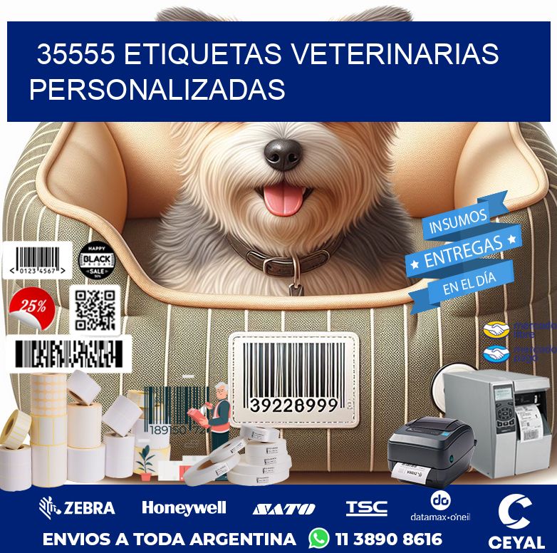 35555 ETIQUETAS VETERINARIAS PERSONALIZADAS