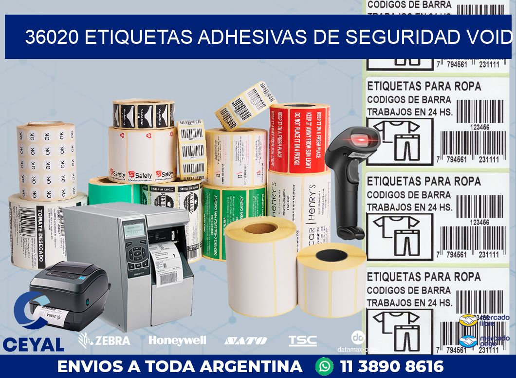 36020 ETIQUETAS ADHESIVAS DE SEGURIDAD VOID