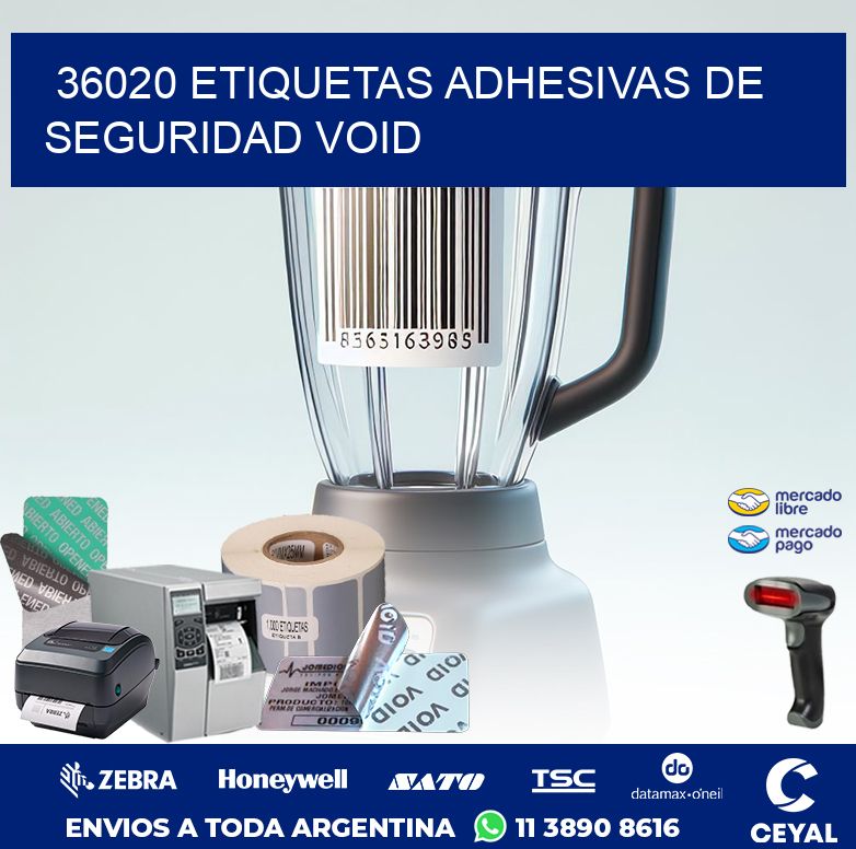 36020 ETIQUETAS ADHESIVAS DE SEGURIDAD VOID