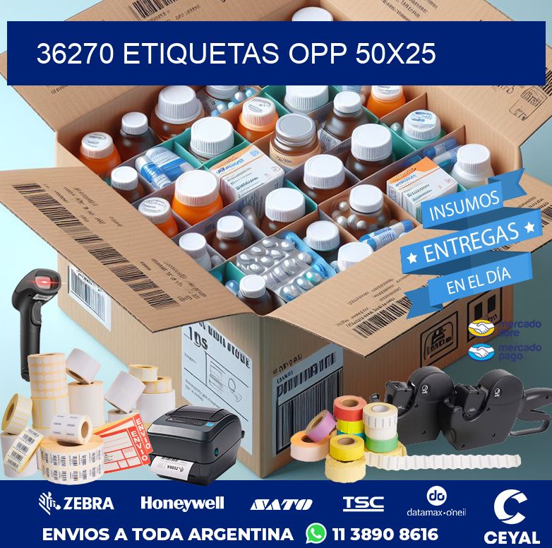 36270 ETIQUETAS OPP 50X25