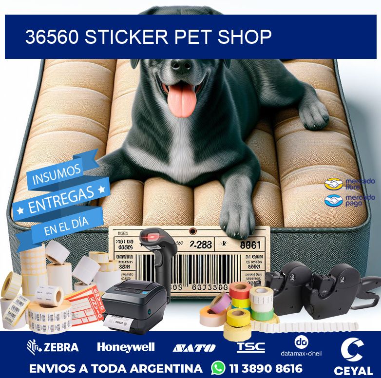 36560 STICKER PET SHOP