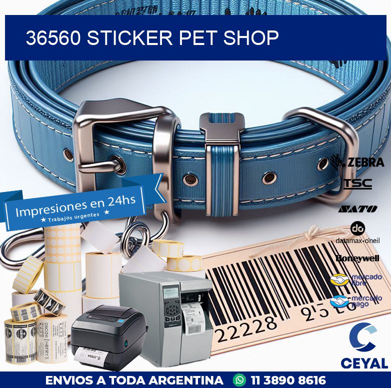 36560 STICKER PET SHOP