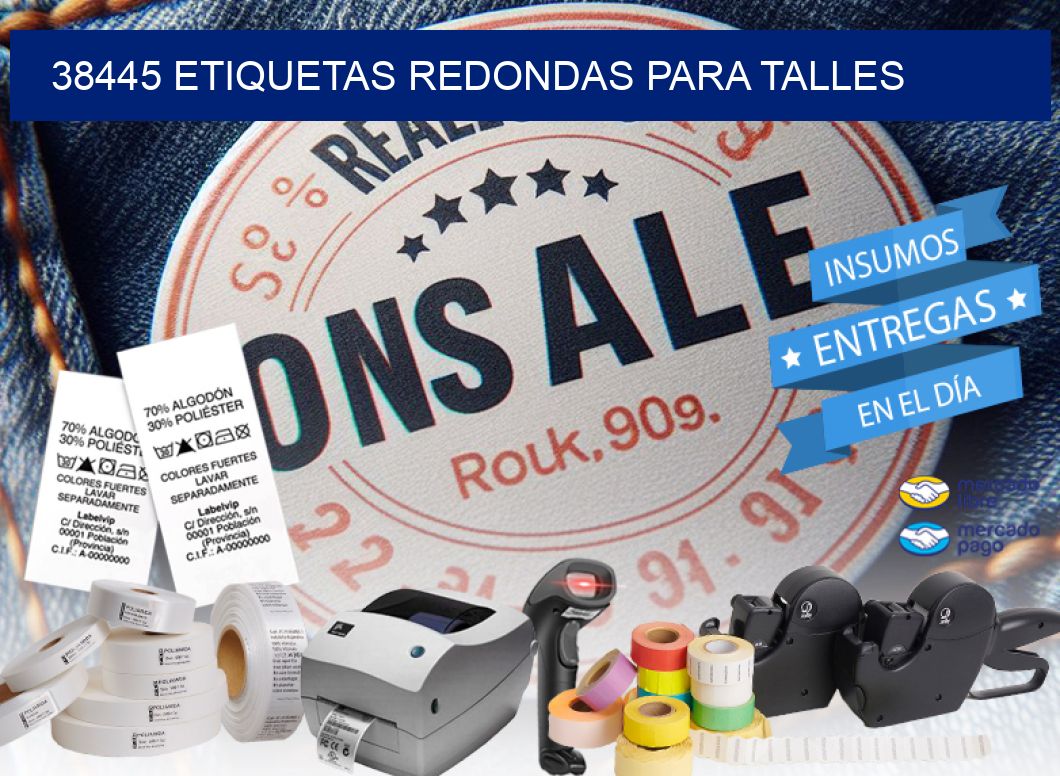 38445 ETIQUETAS REDONDAS PARA TALLES