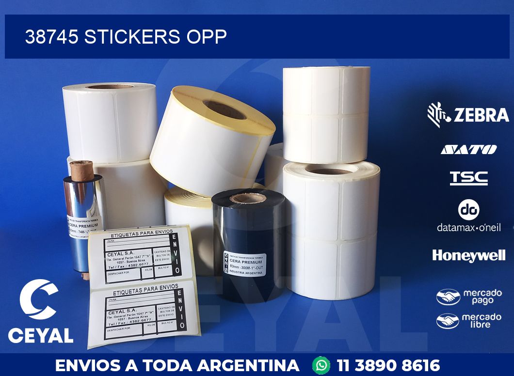 38745 STICKERS OPP