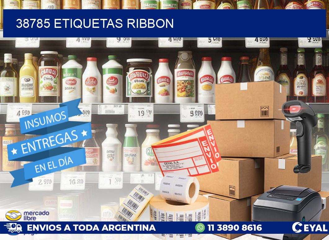 38785 ETIQUETAS RIBBON