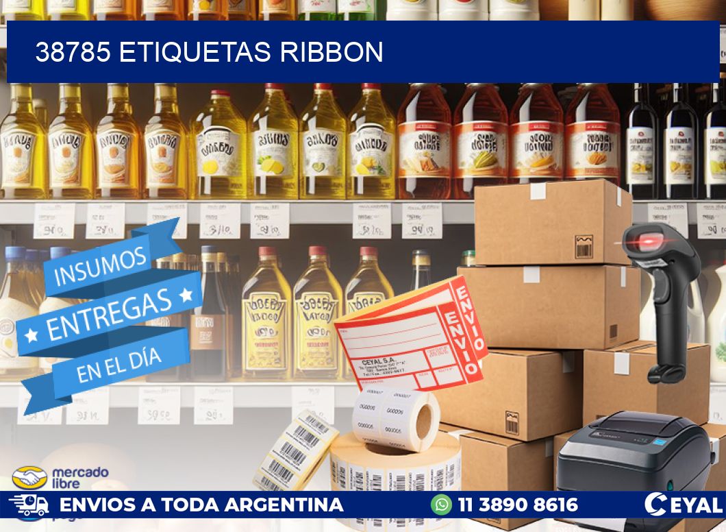 38785 ETIQUETAS RIBBON