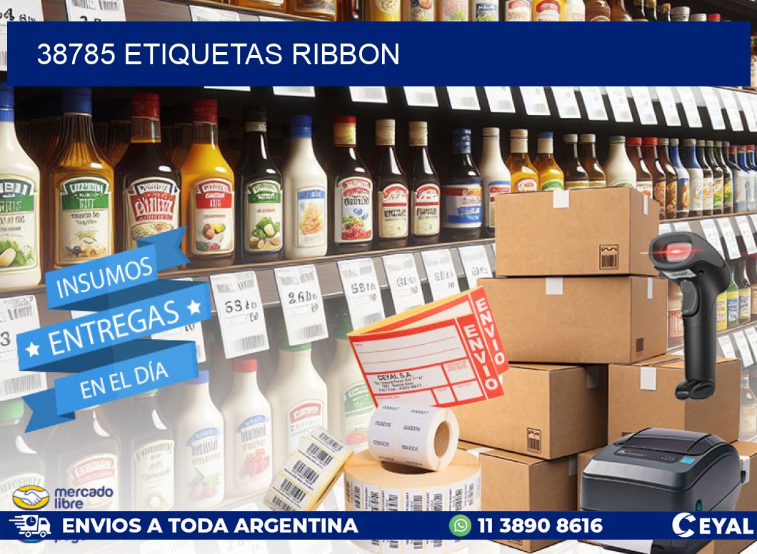 38785 ETIQUETAS RIBBON
