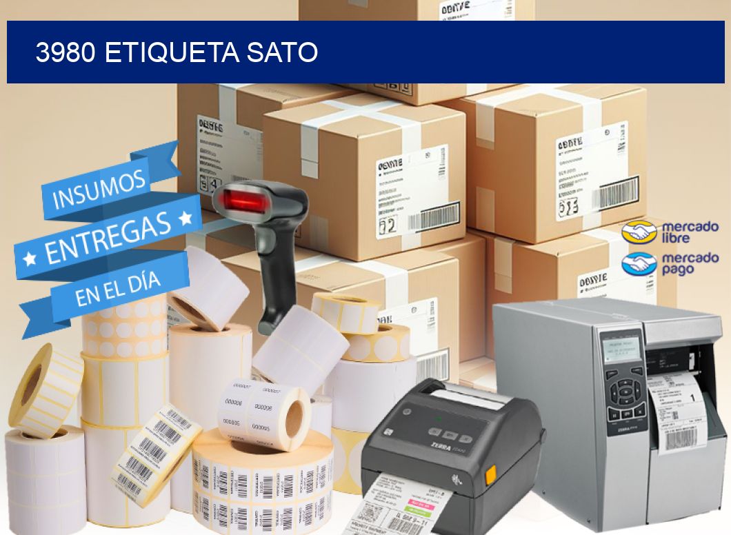 3980 etiqueta sato
