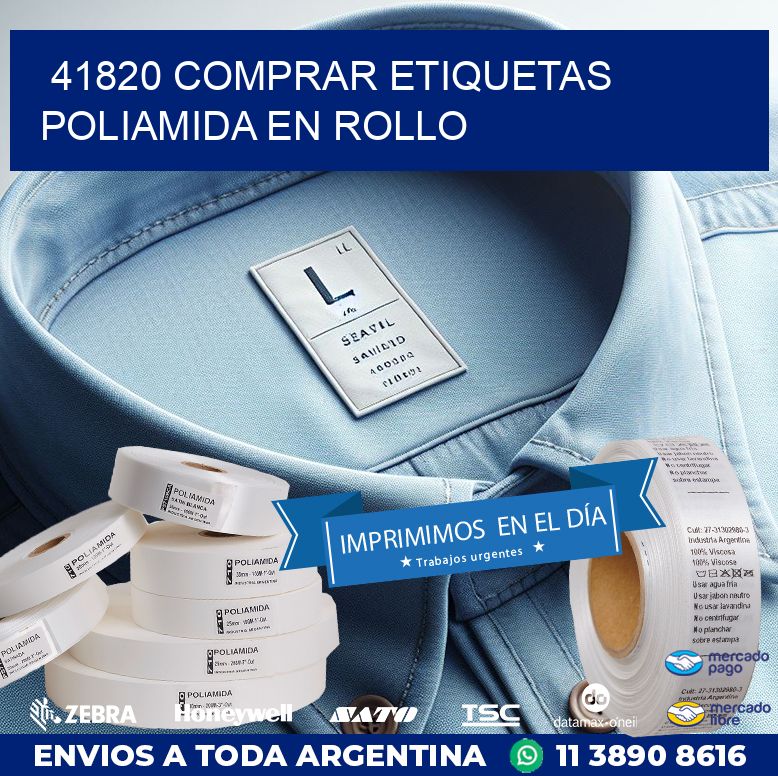41820 COMPRAR ETIQUETAS POLIAMIDA EN ROLLO