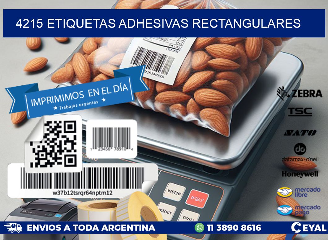 4215 ETIQUETAS ADHESIVAS RECTANGULARES