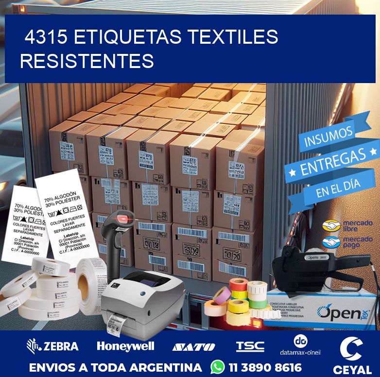 4315 ETIQUETAS TEXTILES RESISTENTES