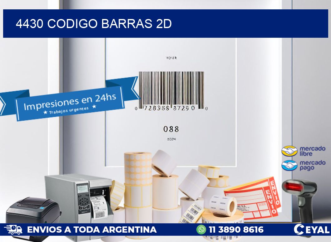 4430 CODIGO BARRAS 2D