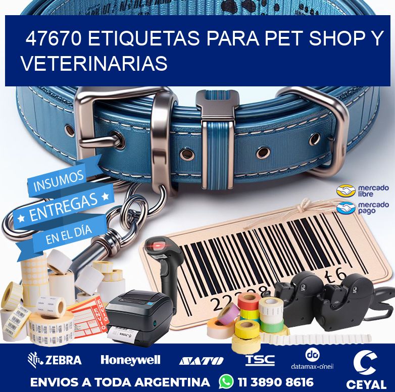 47670 ETIQUETAS PARA PET SHOP Y VETERINARIAS