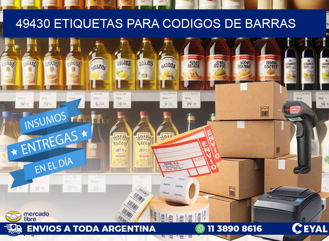 49430 ETIQUETAS PARA CODIGOS DE BARRAS