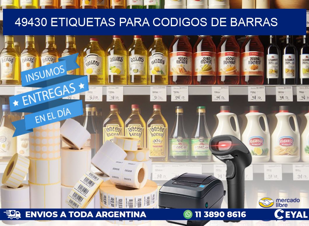 49430 ETIQUETAS PARA CODIGOS DE BARRAS