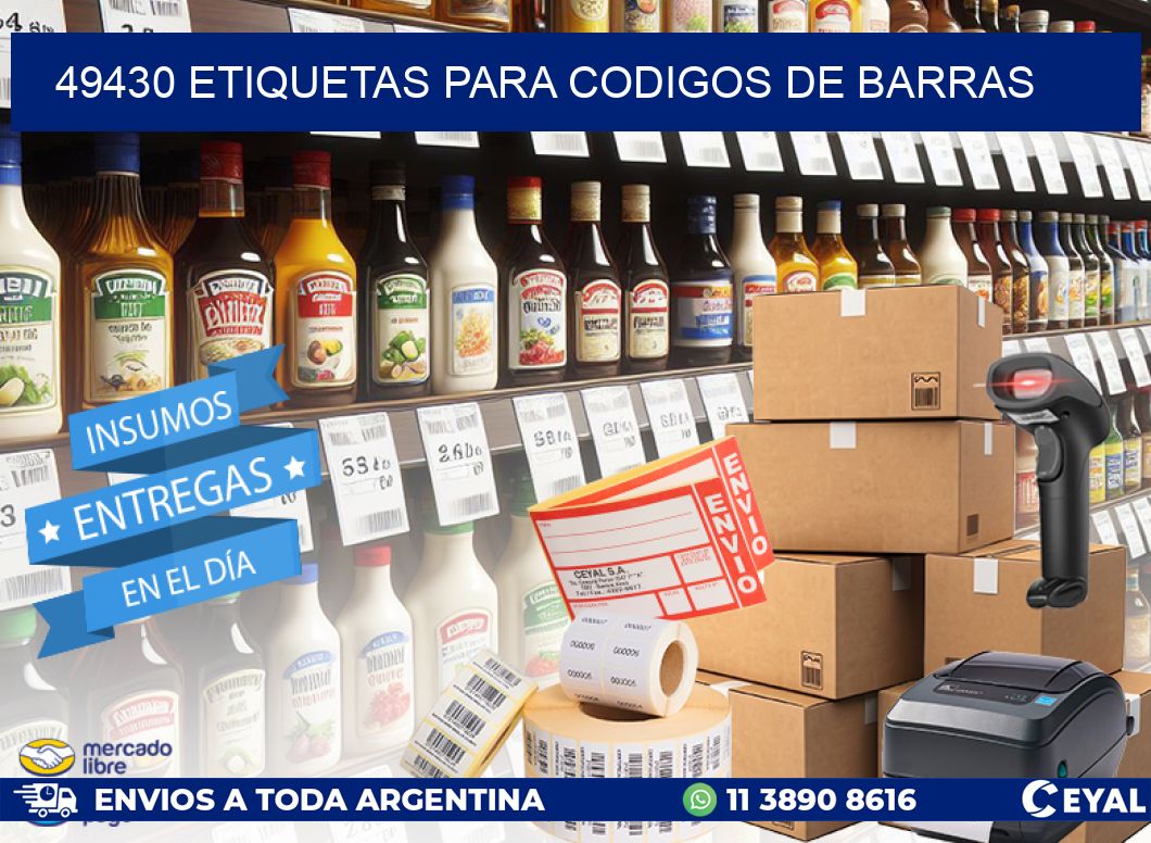 49430 ETIQUETAS PARA CODIGOS DE BARRAS