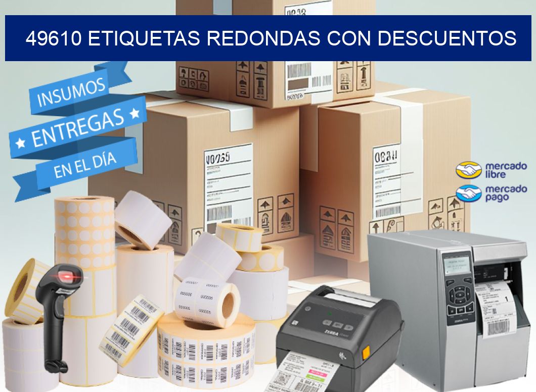 49610 ETIQUETAS REDONDAS CON DESCUENTOS