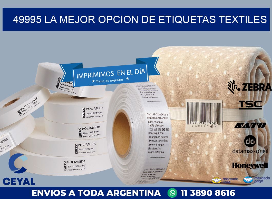 49995 LA MEJOR OPCION DE ETIQUETAS TEXTILES