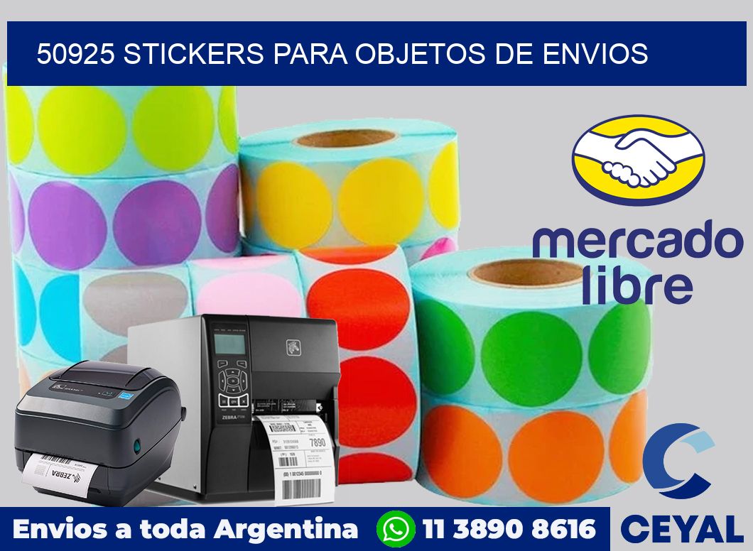 50925 STICKERS PARA OBJETOS DE ENVIOS