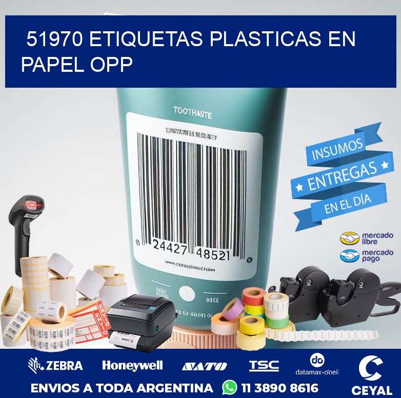 51970 ETIQUETAS PLASTICAS EN PAPEL OPP
