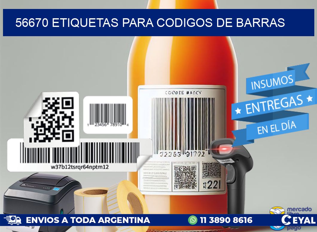 56670 ETIQUETAS PARA CODIGOS DE BARRAS