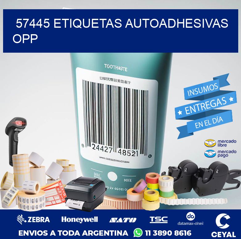 57445 ETIQUETAS AUTOADHESIVAS OPP