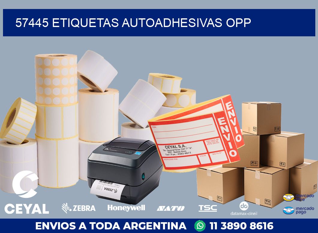 57445 ETIQUETAS AUTOADHESIVAS OPP