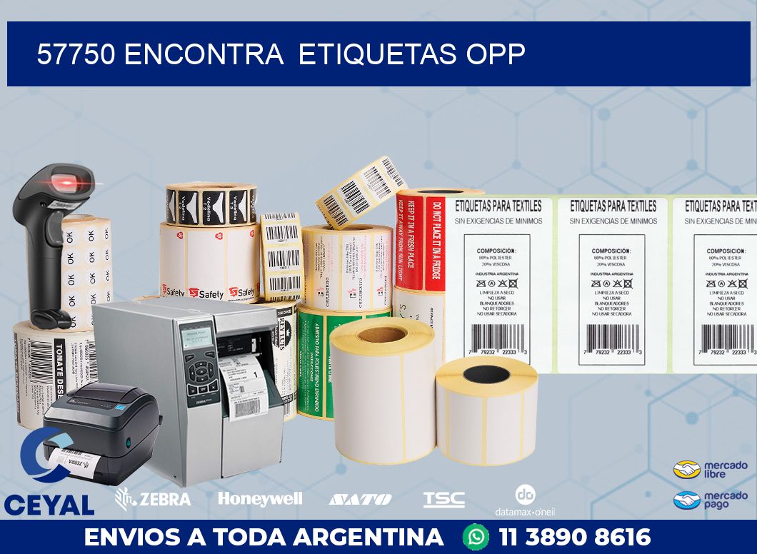 57750 ENCONTRA  ETIQUETAS OPP