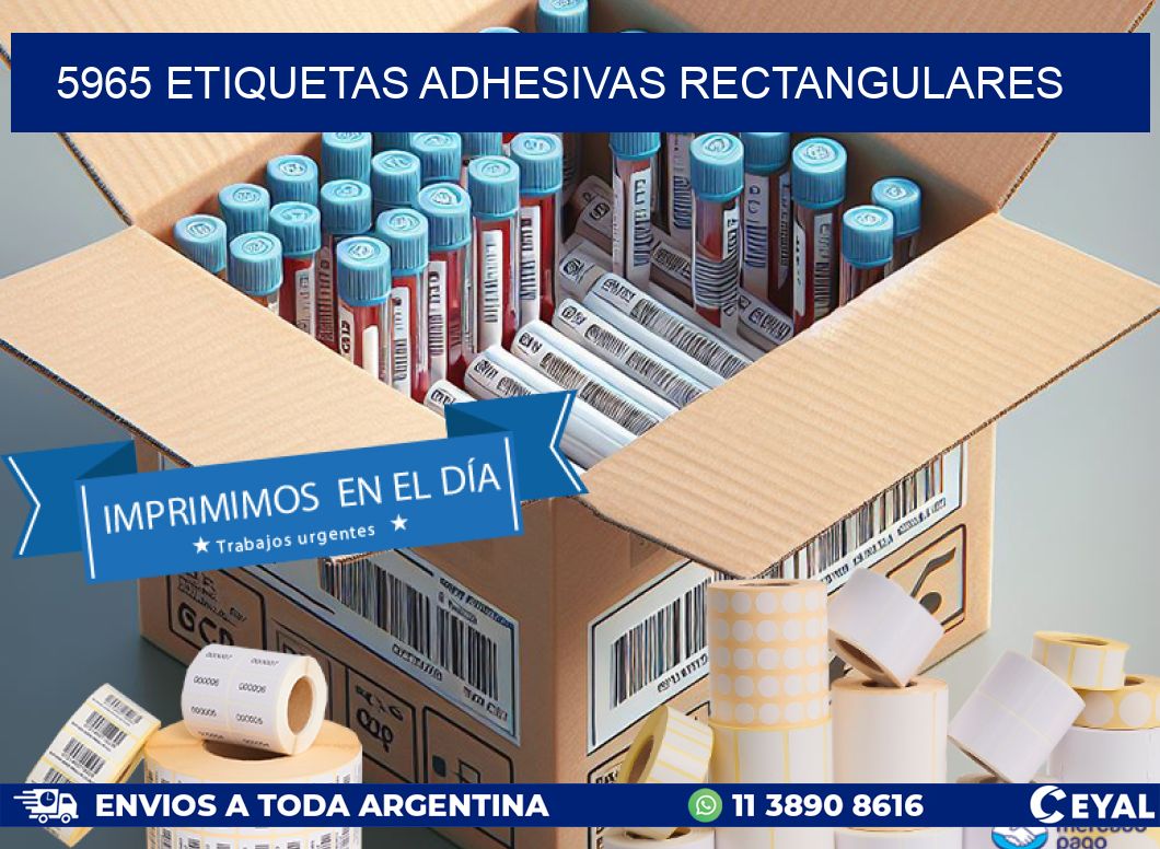 5965 ETIQUETAS ADHESIVAS RECTANGULARES