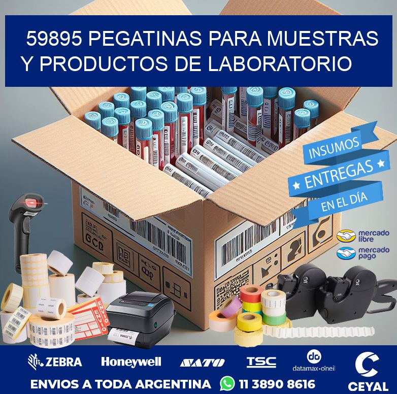 59895 PEGATINAS PARA MUESTRAS Y PRODUCTOS DE LABORATORIO